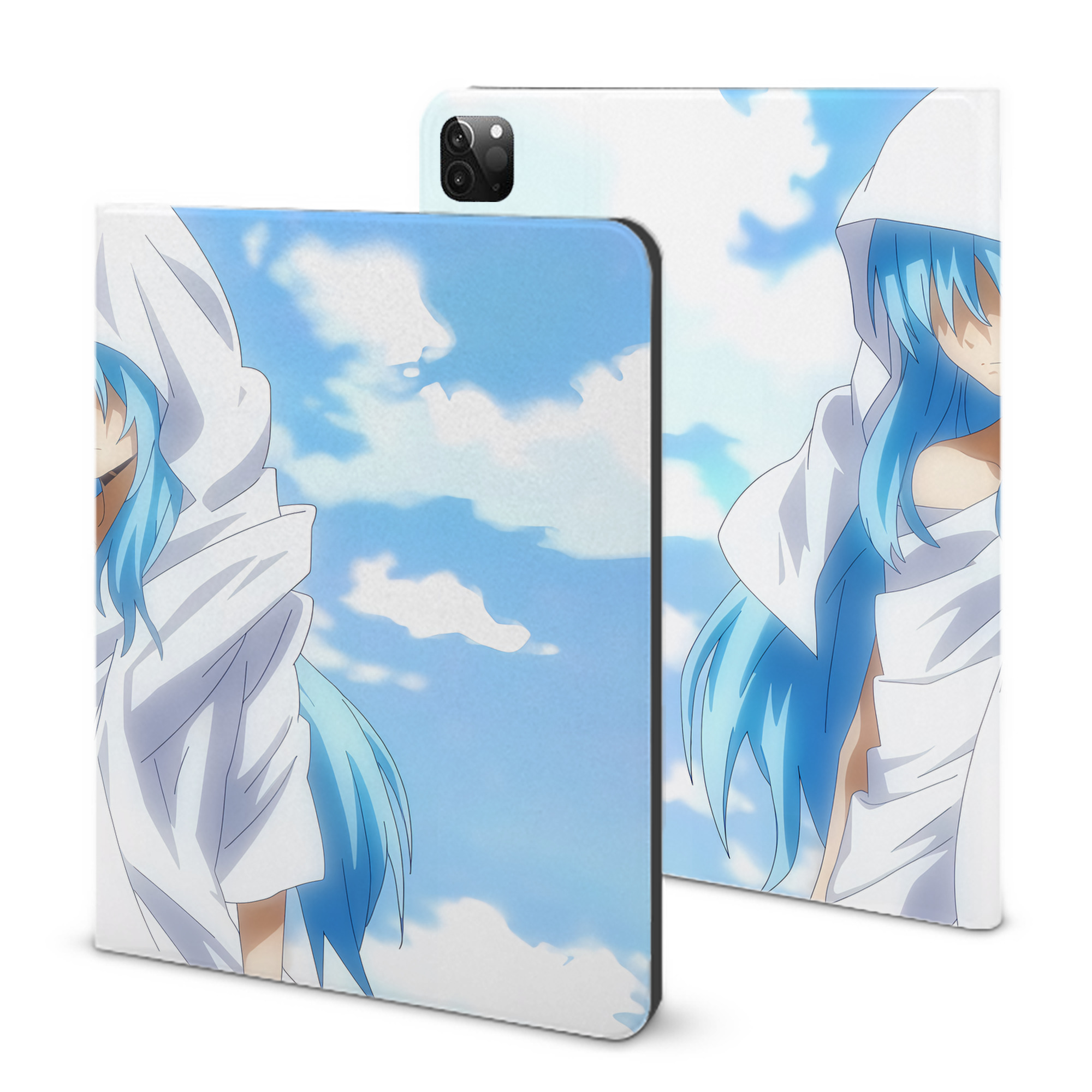 （画像用） 転スラ Regarding Reincarnated to Slime IPadケース ペンホルダー付き ブックスタイルデザイン